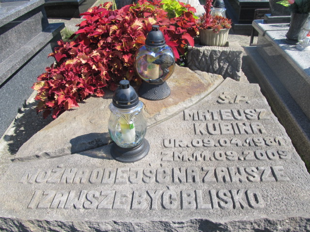 Mateusz Kubina 1981 Nowa Góra - Grobonet - Wyszukiwarka osób pochowanych